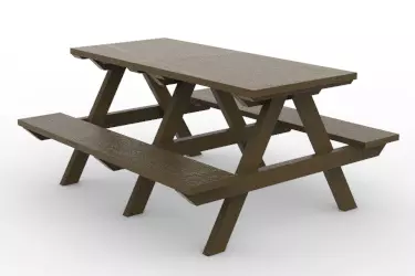 mesa de picnic madera
