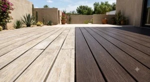 PVC imitación madera vs Plastimadera® PEAD reciclado para exteriores