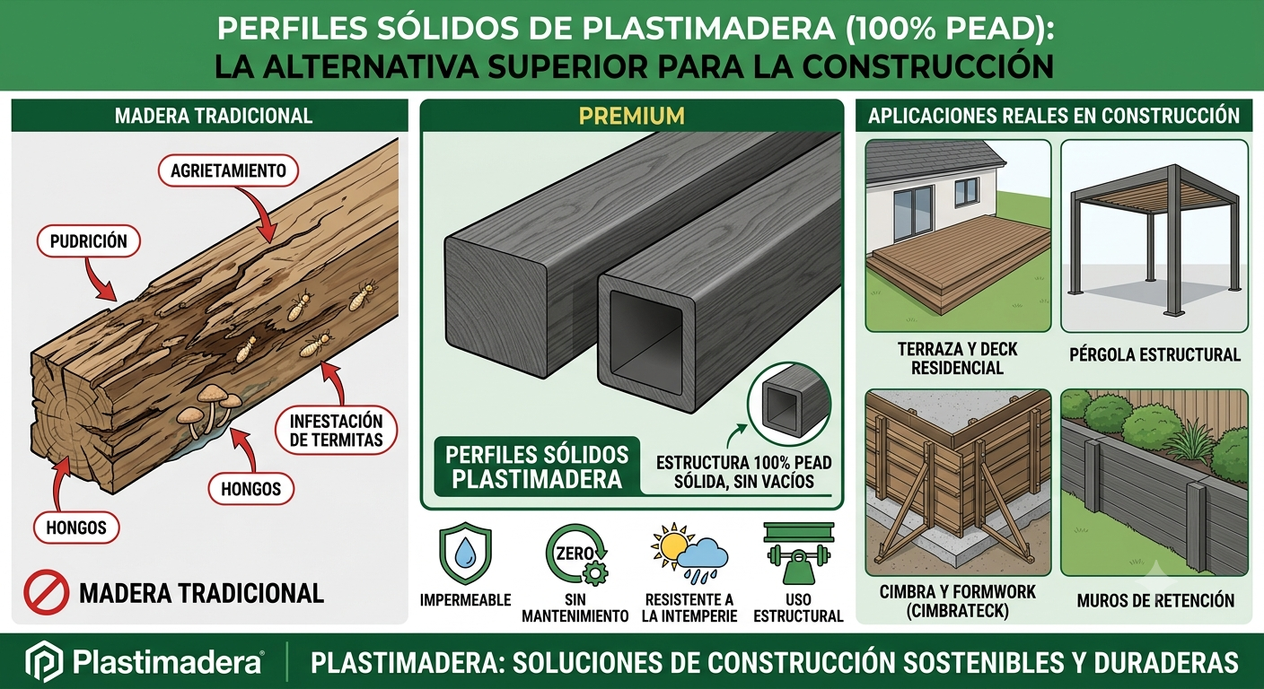 Madera plástica para construcción: usos y aplicaciones en México